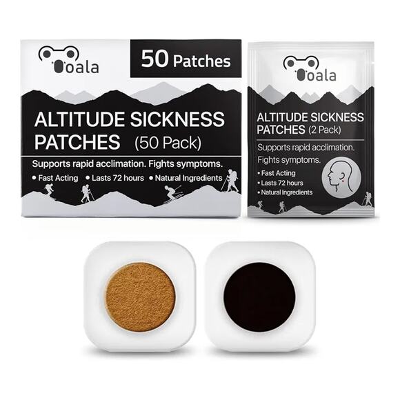ALTITUDE SICKNESS PREVENTION PATCHES | SUPPORTS RAPID ACCLIMATION PACK OF 50 - Picture 1 of 5
